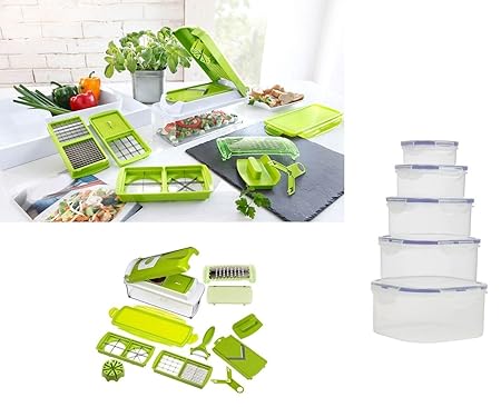 Juego AFFETTATUTTO Frutas Verduras Talla TRITA sminuzza cortador ...