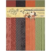 Graphic 45 8.5x11 Patterns &amp; Solids Pack- Ghostly Greetings