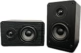 Roxel RBS-300 Passive Bookshelf Speaker Black Wood Effect 4 inch Woofer 1 inch view 2