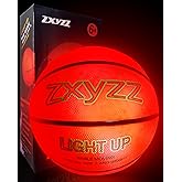 Rechargeable Glow in the Dark Basketball, LED Light Up Basketball with Accessories, Cool Toys for Birthday Easter Gifts Ideal, Stuff Ages for 8 9 10 11 12 13 14 15 Years Old Boys Kids Teenage Youth