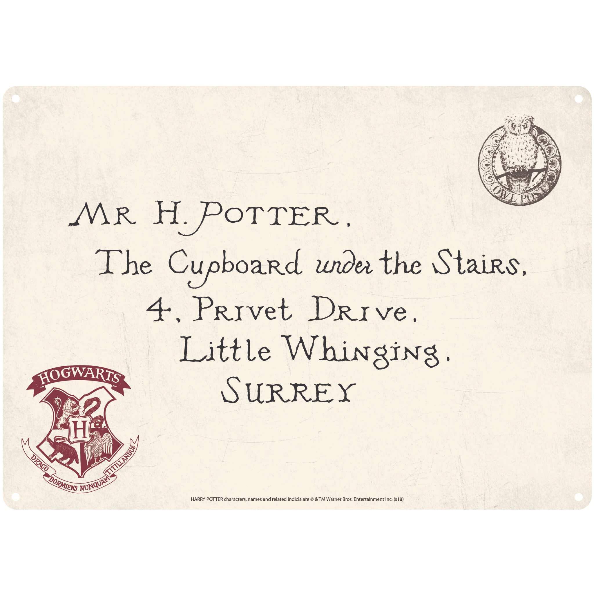 Tin Sign Small - Harry Potter (Letters) — image 1