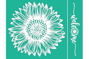 Artstencils Sunflowers Theme Stencils,Self-Adhesive Reusable Mesh Silk Screen Stencil for Painting on Wood, Canvas, Paper, Fabric, Walls, Furniture, Crafts Home Decor