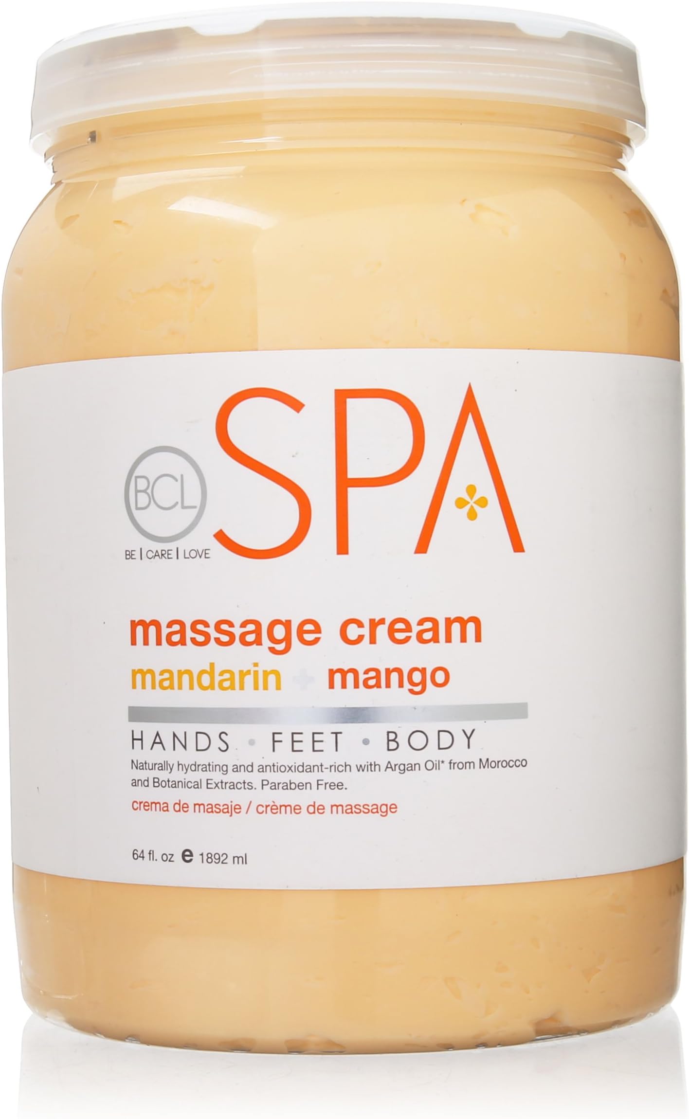 Bio Creative Lab BCL Spa Massage Cream, Mandarin and Mango, 64 Ounce by Bio Creative Lab
