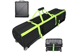 BYBOMYA Golf Travel Bag Kube Golf Travel Cover for Airlines Ultra-Portable Foldable & Easy to Carry Hard Golf Travel Case with Wheels Perfect for Traveling & Storing Say Goodbye to Bulky Bags!