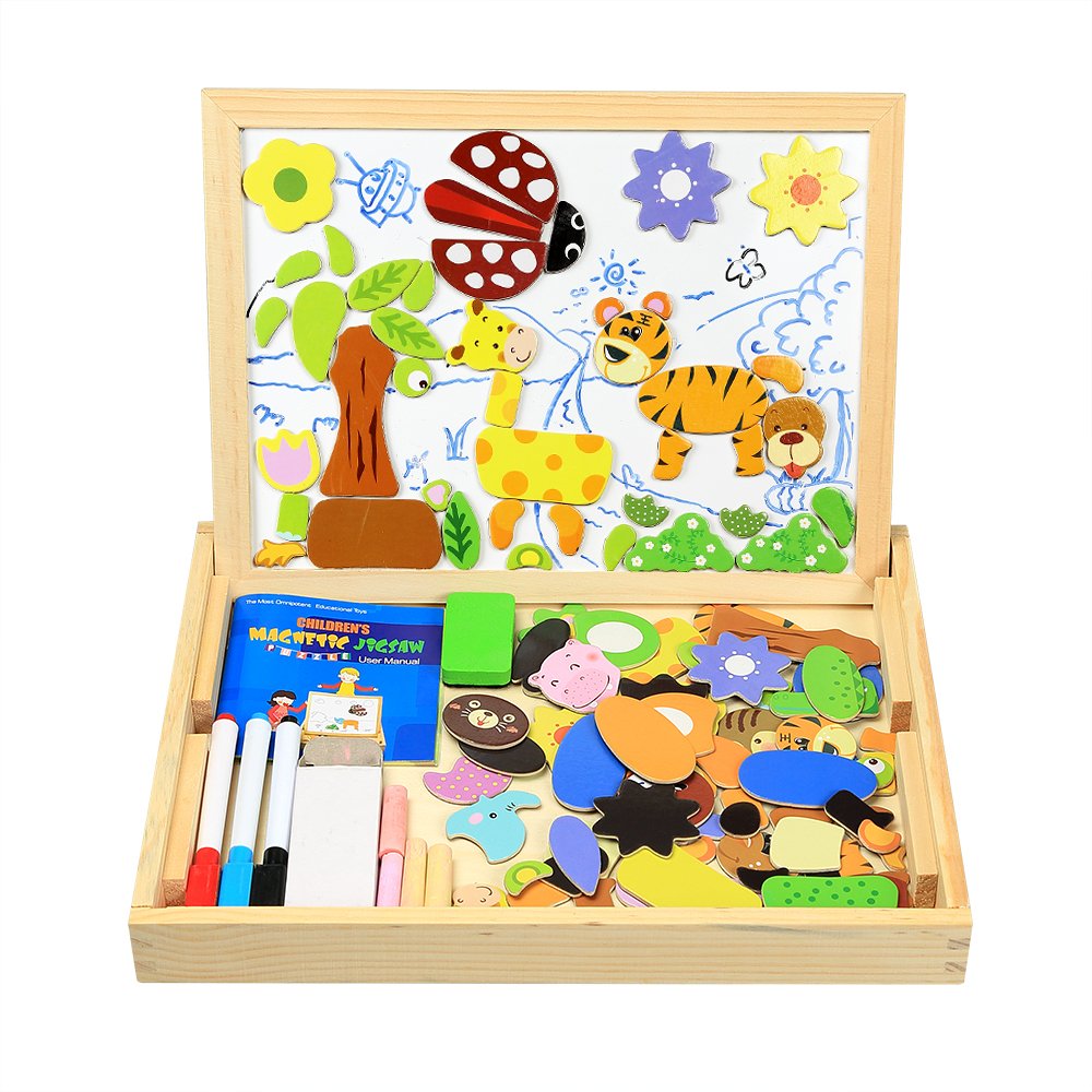 Buy InnooBaby Jigsaw Puzzles 100 Pieces Educational Wooden Toy