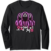 Squid Game Three Masked Guards Long Sleeve T-Shirt