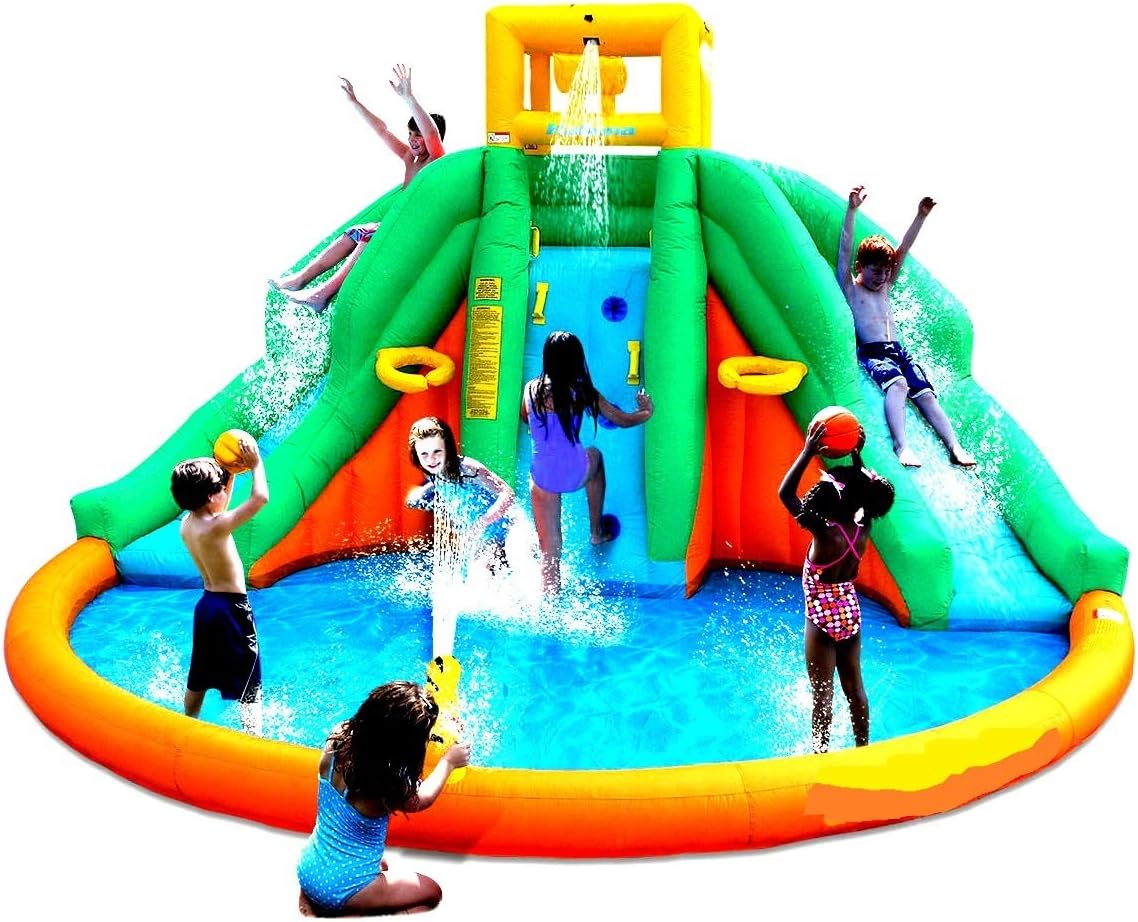 Amazon Com Skroutz Kids Outdoor Water Twin Peaks Bouncer Swimming