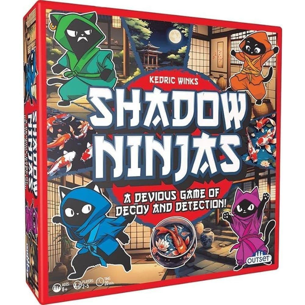 Shadow Ninjas - A Devious Strategy Game Of Decoy & Detection - For Ages 8+, 2-5 Players