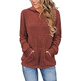 Balivsa Sweaters for Women Long Sleeve Fashion Hoodies Fall Pullover Sweatshirts with Pocket Tunic Tops