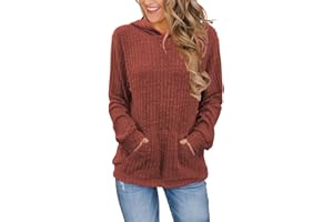 Bosmeer Womens Long Sleeve Shirts Kangaroo Pocket Fashion Hoodies Fall Pullover Sweatshirts