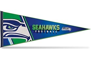 Rico Industries NFL Football Seattle Seahawks Primary 12" x 30" Felt Wall Décor Pennant - Great for Home/Bed Room/Man Cave Dé