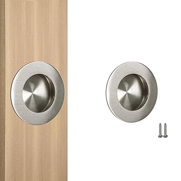 Probrico Recessed Stainless Steel Flush Pull Handle Round Large
