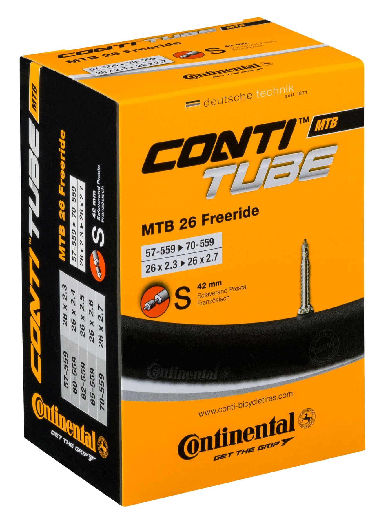 Continental MTB 26 Freeride Bike Parts, Standard, (62/70-559)