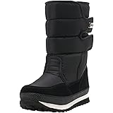 ShendaWomen's Mid-Calf Snow Boots Black