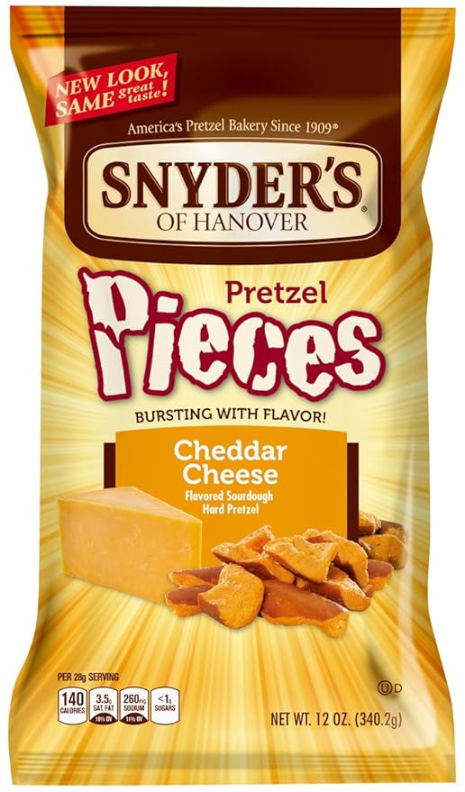 Snyder's Cheddar Cheese Pretzel Pieces, 340g Amazon.co.uk Grocery