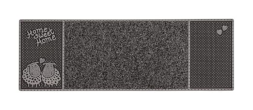 CarFashion 282152 Pur|CenterClean-Outdoor Fussmatte, Schmale Türmatte für Innen und Aussen, Anthrazit-Metallic Oberfläche, ca