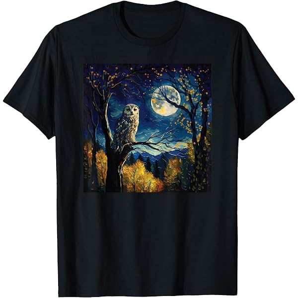 Wise Brown Owl Perched on a Tree Branch in a Cartoon-style watercolor