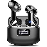 GCBIG Wireless Earbud, Bluetooth 5.2 Headphones HiFi Sterero 40H Playtime LED Display, IP7 Waterproof Earbud in-Ear Headphone