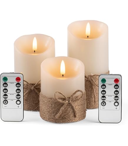 Velas Sin Llama De Cera Real Color Azul Con Control 3pzs | Meses Sin