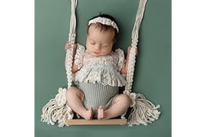 M&G House Newborn Photography Props Swing Prop Wooden Swing Seats Baby Photo Props Wooden Prop Swing Baby Photoshoot Props Newborn Photography Accessory(Wood Color, 4 Wings 6 Red Hearts)