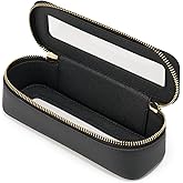 Popvibe Clear Makeup Bag Travel Cosmetic Case Transparent Toiletry Bag with Zipper, Portable Make Up Organizer Traveling Compact Car Bag for Essentials