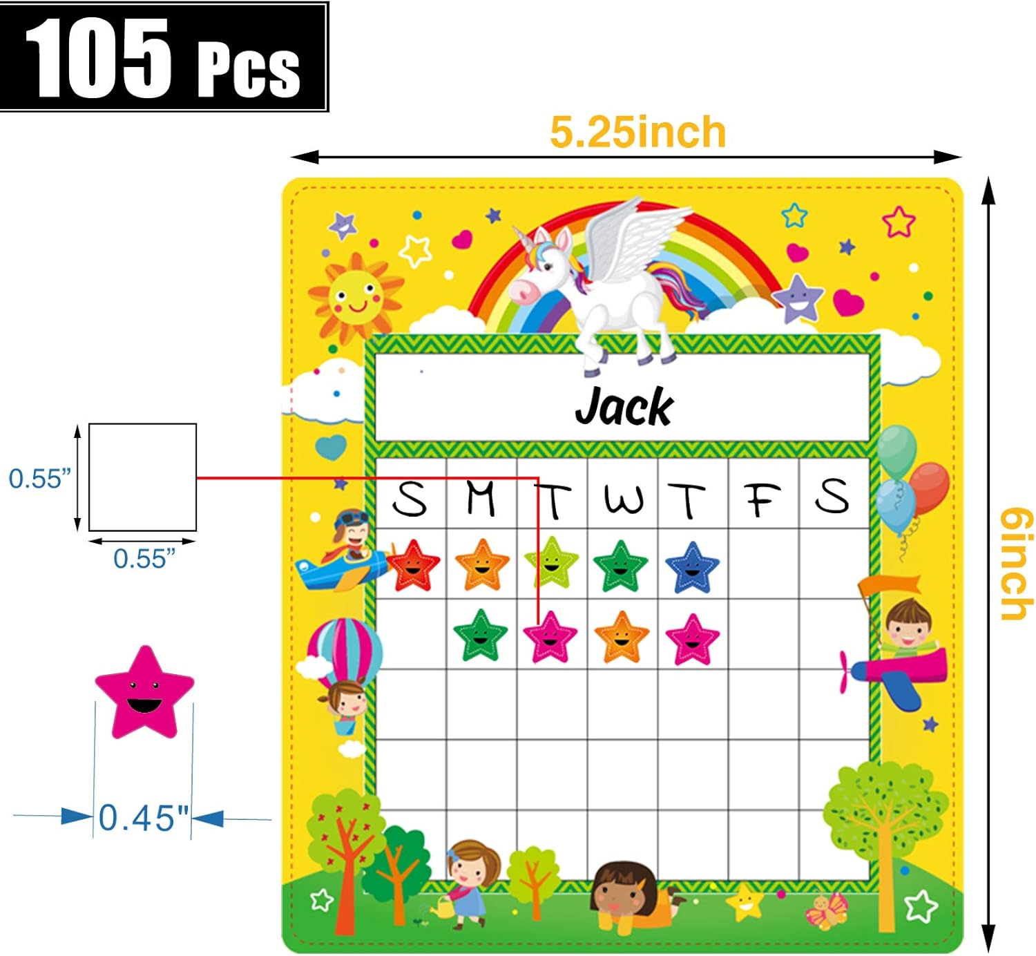 80 Incentive Chart Reward Tracking Chart, Colorful Incentive Pad in 5 Themes Designs with 2000 Star Stickers for Classroom Teachers Students, Chore Responsibility, School Attendance, Homework Progress : Office Products