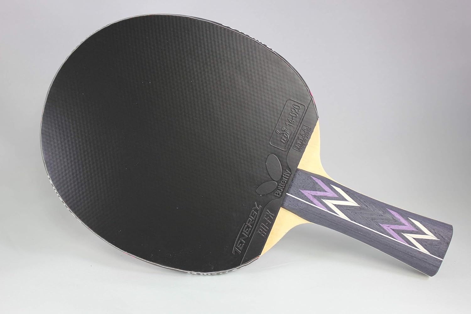 Butterfly Balsa Carbo X5 Pro-Line Table Tennis Racket - ITTF Professional Ping Pong Paddle – Carbon Blade Assembled with Tenergy 80 FX 2.1mm Red and Black Table Tennis Rubber : Sports & Outdoors