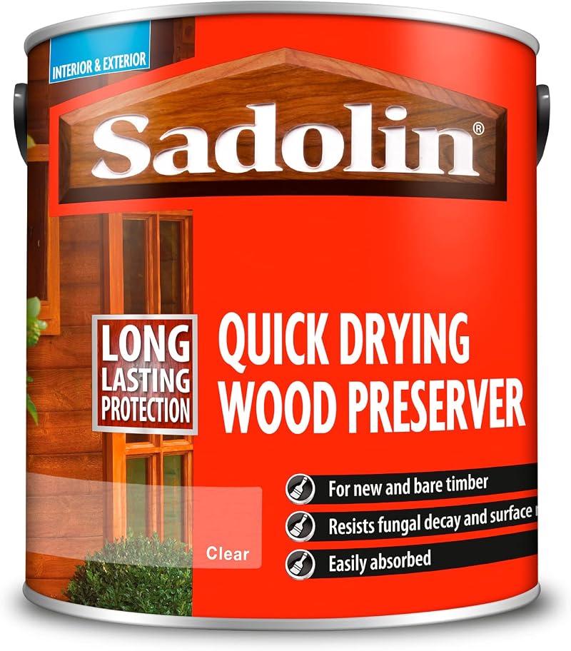 Sadolin Quick Drying Wood Preserver 2.5 L Clear Brand Sadolin