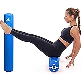 Adjustable Air Roller 2 to 12 PSI Firmness – Inflatable Fitness, Yoga, and Rehab Roller for Men and Women, Back Roller for Muscle Recovery, Home Gym, Travel, or Physical Therapy Use – Ensign Blue