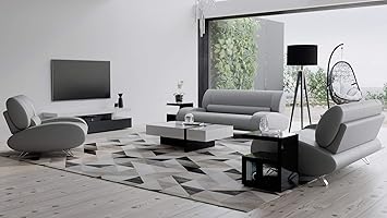Amazon Com Zuri Furniture Modern Aspen Light Grey Microfiber