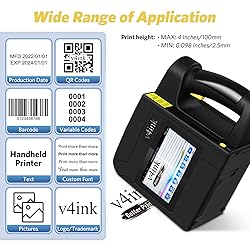 v4ink B85 Wide Format Handheld Inkjet Printer Large