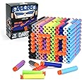 EKIND 100 Pcs Suction Darts Refill Pack Foam Bullet Compatible for NERF N-Strike Series Blaster (Mix Color)