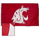 Desert Cactus Washington State University Flag – 3x5 Ft Embroidered Nylon Banner for Indoor/Outdoor Use, Cougars Design, for Events and Home Décor (Embroidered 2)