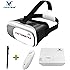 VICTORSTAR 3D VR ゴーグル + Bluetoothリモート + タッチペン ブルーレンズを採用 3.5- 6.0inchスマホ対応