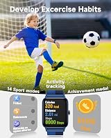 Kids Smart Watch Heart Rate Pedometer 5ATM Waterproof Sleep Monitor view 2