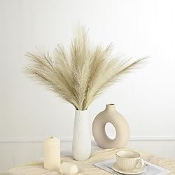 U-LIAN 36PCS Faux Pampas Grass 21.7 Inch, Small