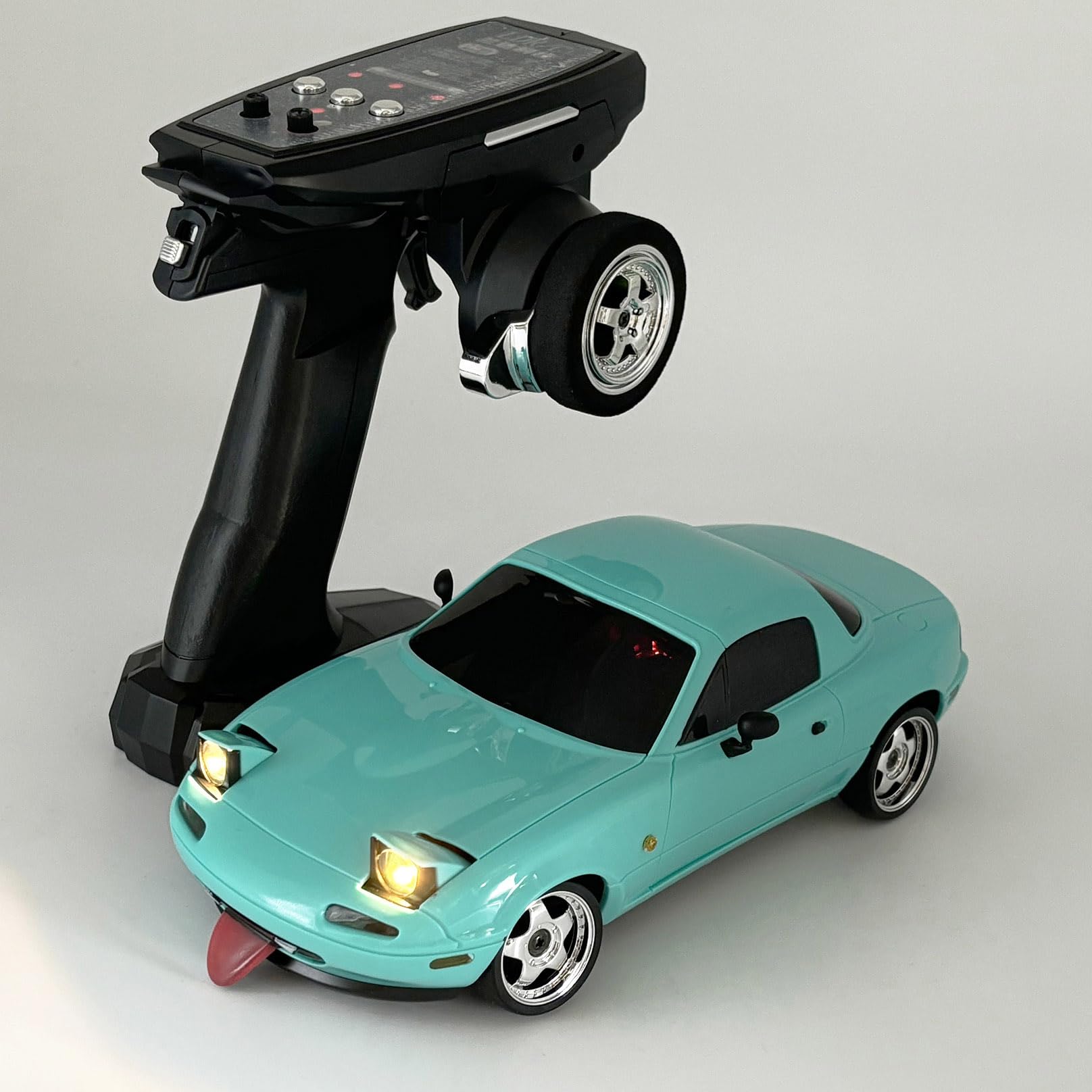 Photo 1 of HLSFWDRIVE RC Drift Car 1/18 Scale LDRC Drift Car with Gyro Hobby RC Car for Adult RWD Drifting 2.4 GHz Gyroscope Proportional Throttle Steering Metal Drive Shafts Blinking Headlights LD1804