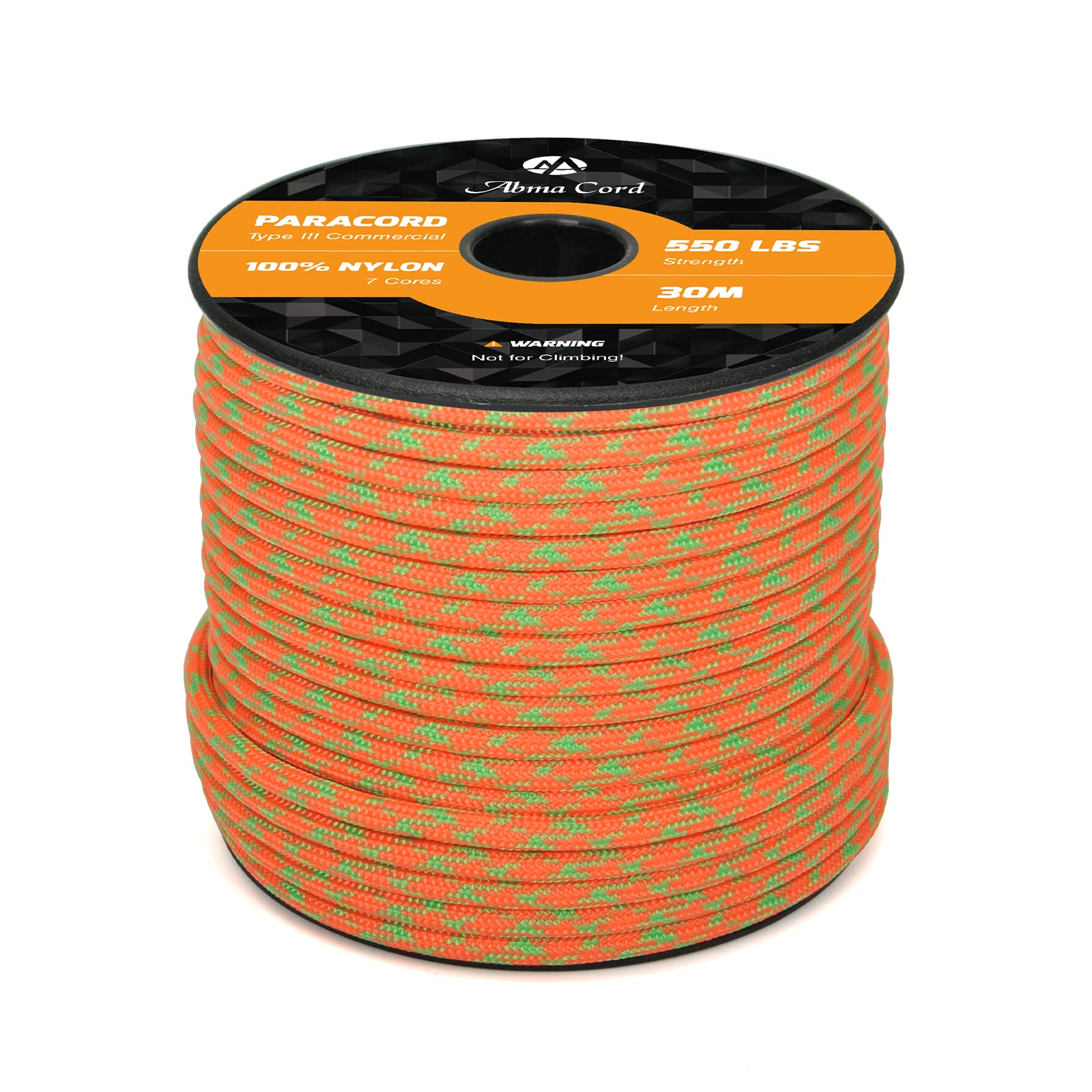 Abma Cord Paracord 550 4mm Nylon Rope Type III 7 Strands Parachute Cord - Max. 250kg (550lbs)