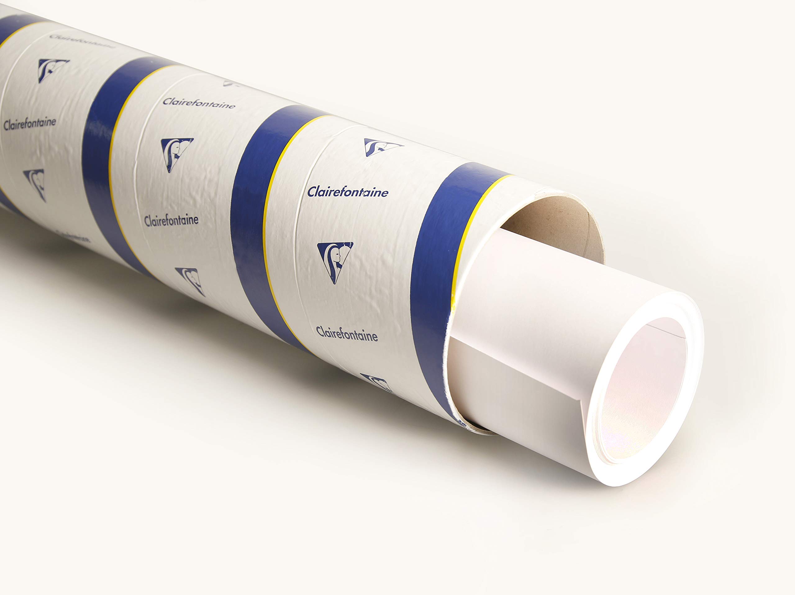 Clairefontaine - Ref 975166C - Paint'ON Multi-Technique White Paper Roll (Single Roll) - 1.3m Width x 10m Length, 250gsm Smooth Paper, Acid Free, pH Neutral