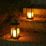 Tomshine Solar Garden Lanterns Outdoor Hanging Waterproof Lights Two Pack Black view 6