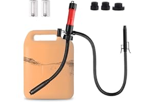 JECATIY Portable Fuel Transfer Pump Battery Operated Electric Siphon Pump for Gas, Fuel, Diesel, Water Transfer 2.4 GPM, 3 Can Adapters, Easy to Use Gas Can Pump