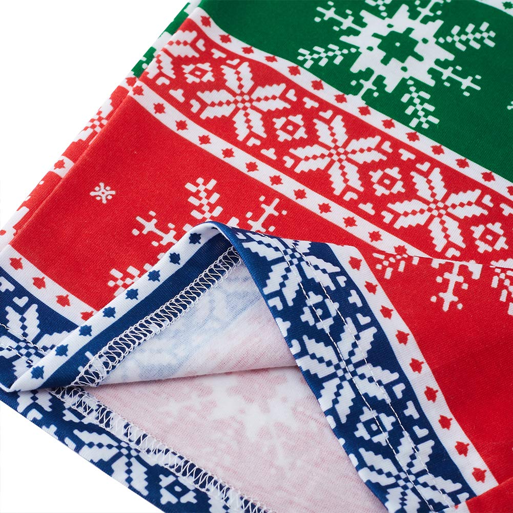 RAISEVERN Winter Autumn Pajama Bottoms Funny Multicolor Stripe Christmas Sleep Pants Casual Home Sleep/Lounge Pants for Men Teens Boys