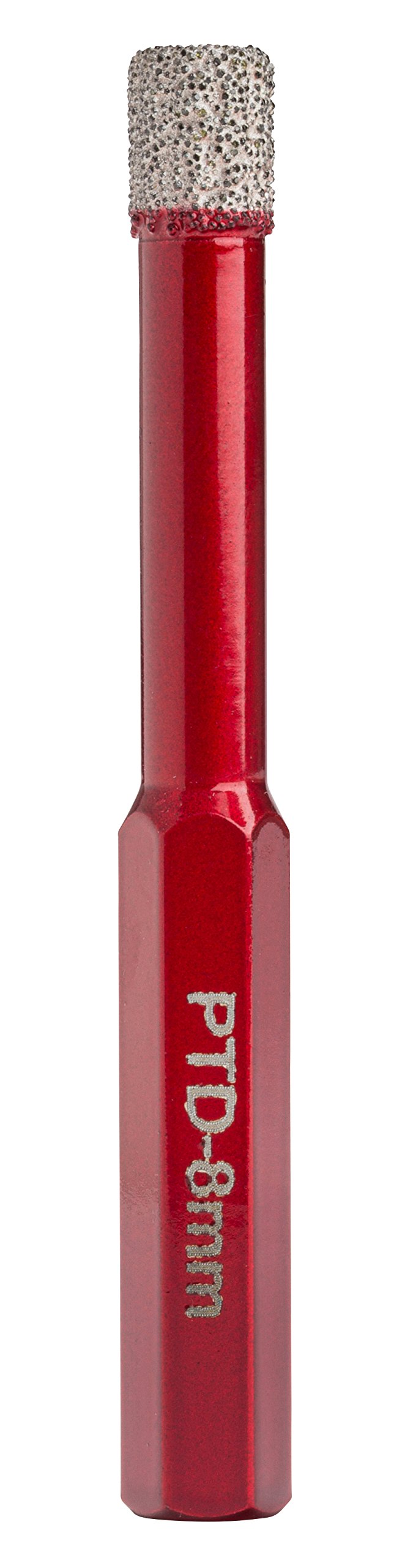 OX PTD-08 Spectrum Pro Dry Diamond Tile Drill, Red, 8 mm