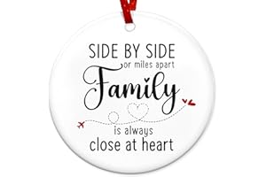 ARVEXO Family Decor Gifts Men Women - Christmas Tree Decoration Ceramic Ornament - Long Distance Gifts for Family Mom Dad Grandma Grandpa Son Daughter