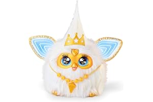 Furby Gold Glam Interactive Plush Toys for 6 Year Old Girls & Boys & Up, Voice Activated Animatronic, Speaks English & Furbis