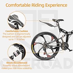PanAme 26 Inch Adult Folding Bikes/Mountain
