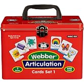 Super Duper Publications | Set of 7 Webber&reg; Articulation Card Decks (Bundle Set 1) | Educational Learning Resource for Children | Flashcards for Speech Therapy