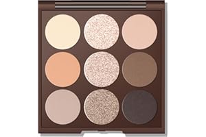 MYSTER ROSEY Neutral Eyeshadow Palette, Nude Eyeshadow Palette, Matte Eye Shadow Makeup Palette with Mirror, Long-Lasting Wear, Vegan, Cruelty-Free - 0.5oz