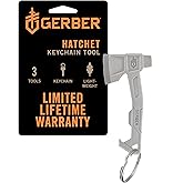 Gerber Keyring, Hatchet, Keychain Tool with Packaging Opener, Flat Slot Screwdriver and Bottle Opener, Length: 2.6 inches, We