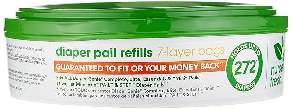 MUNCHKIN NURSERY FRESH DIAPER PAIL REFILL (STYLE MAY...